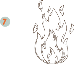 Seconda bruciatura pigne